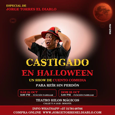 Castigado en Halloween SABADO 24 OCTUBRE