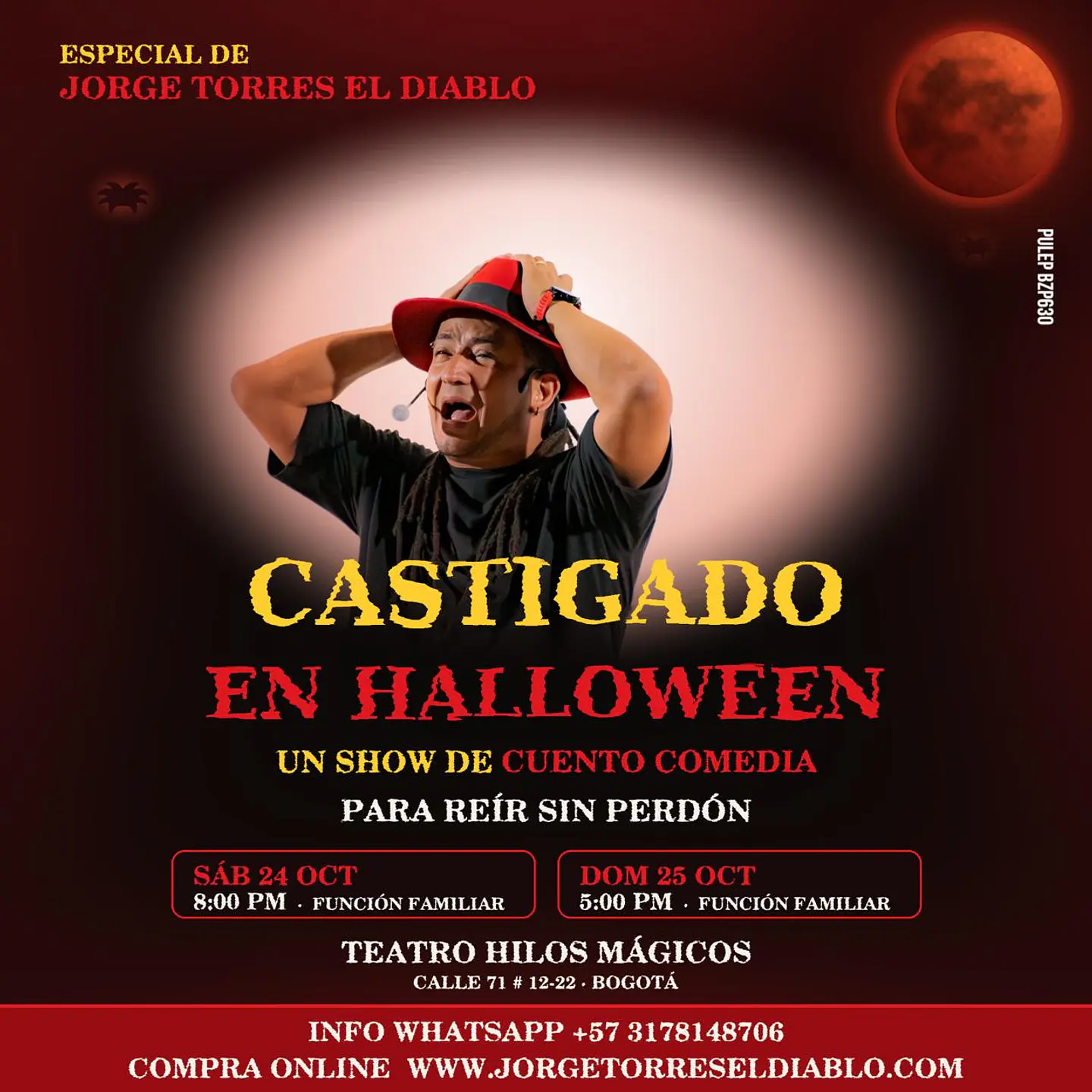Castigado en Halloween SABADO 24 OCTUBRE 1