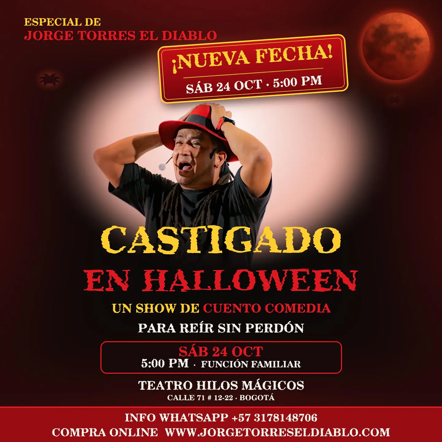 Castigado en Halloween SABADO 24 OCTUBRE- 5:00pm 1