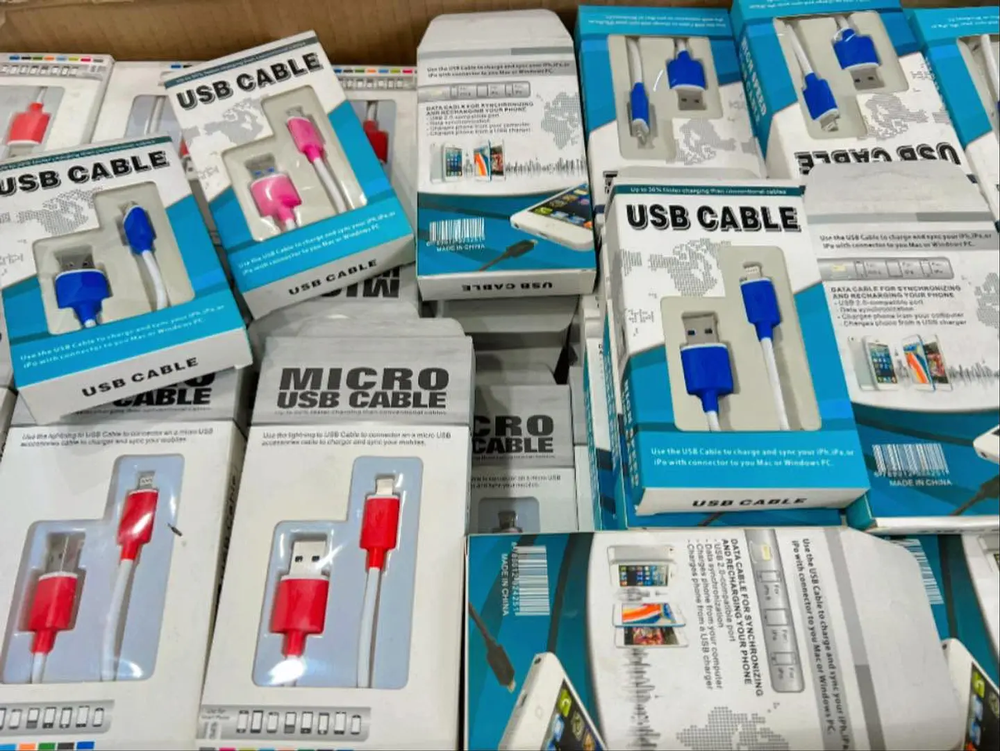LOTE DE CABLES PARA iPhone / iPad 3