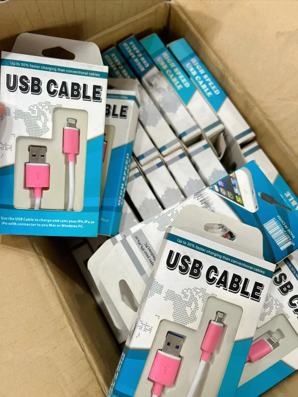 LOTE DE CABLES PARA iPhone / iPad 4