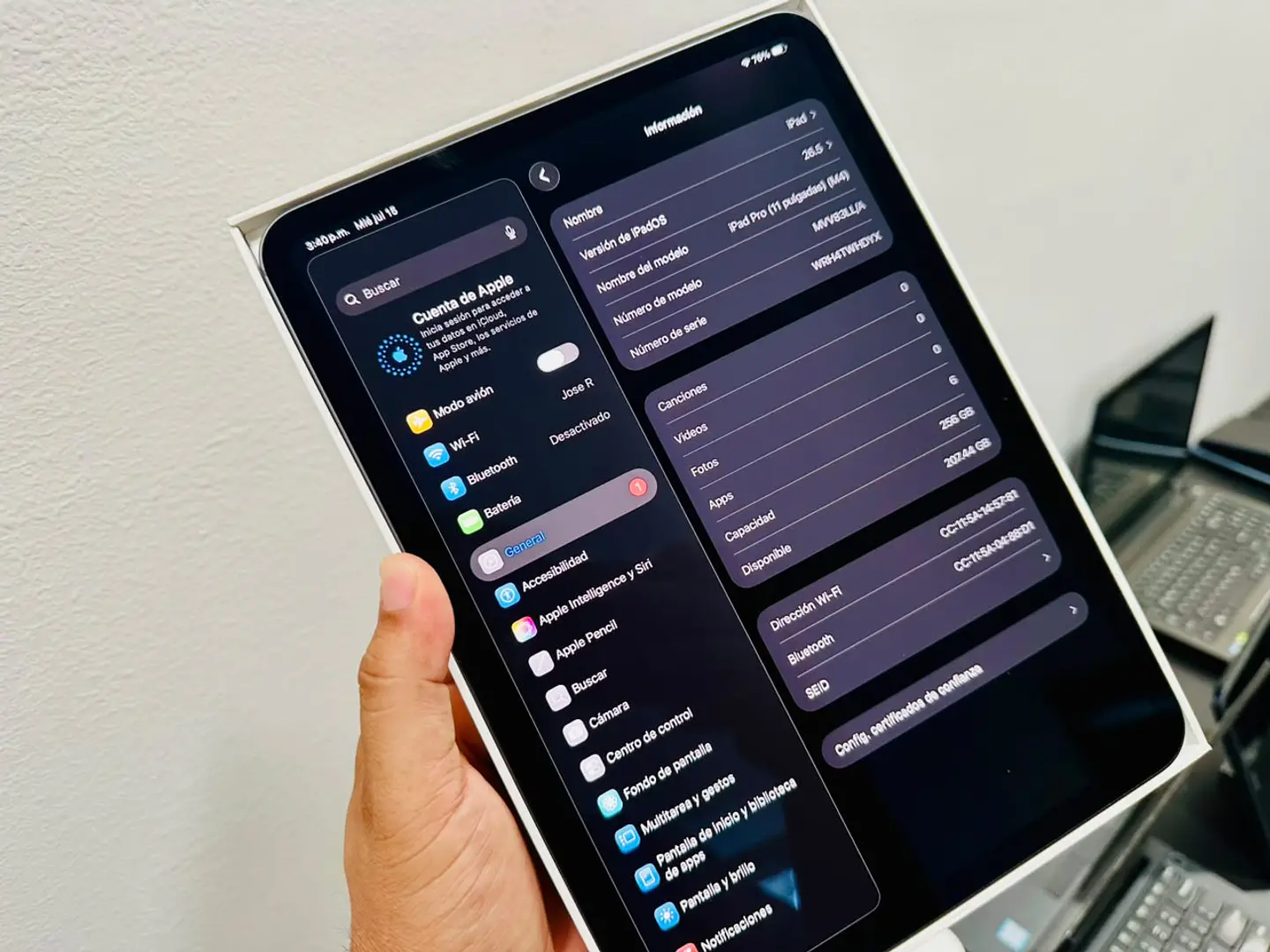 iPad Pro 11” M4 256 GB 6