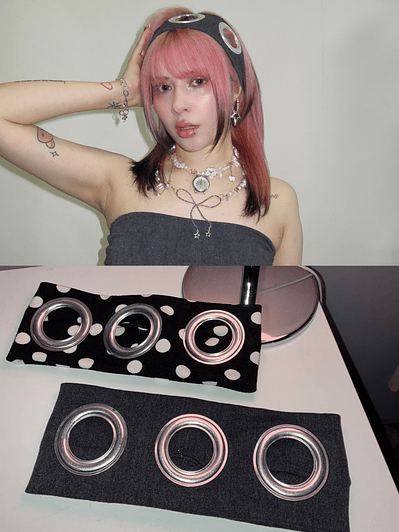 Cintillo 𝓘 𝓵𝓸𝓿𝓮 𝓹𝓸𝓵𝓴𝓪 𝓭𝓸𝓽𝓼…°❀⋆.ೃ࿔*:･ y grafito