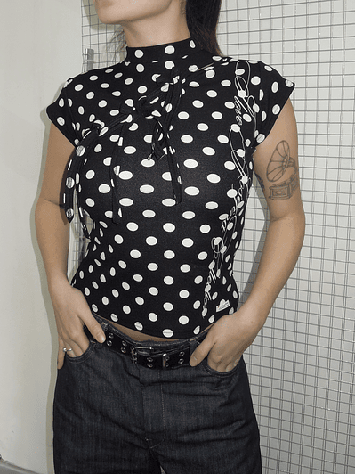 Polera Ribbon Polka Dots