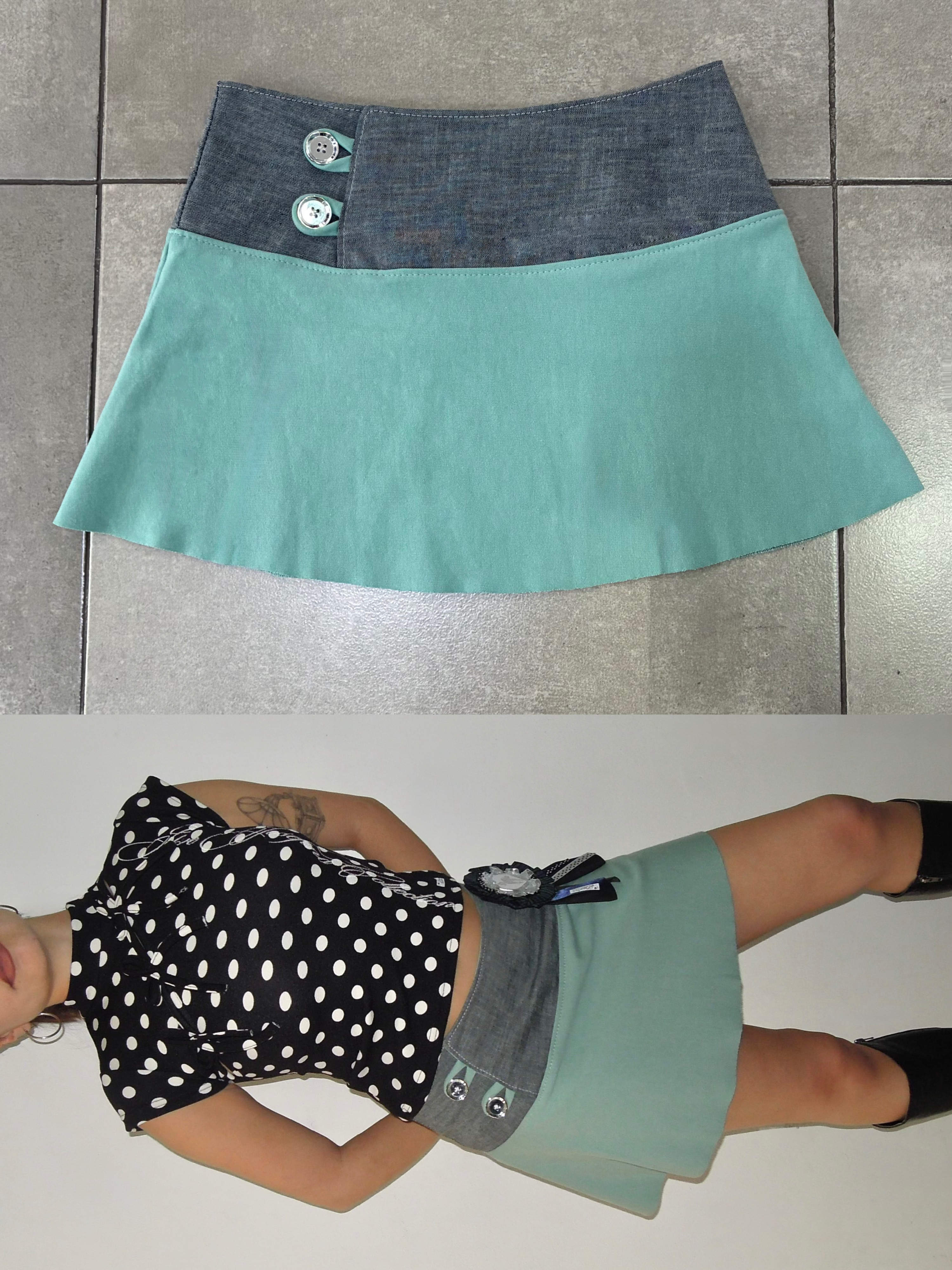 Falda Mini Menta 1