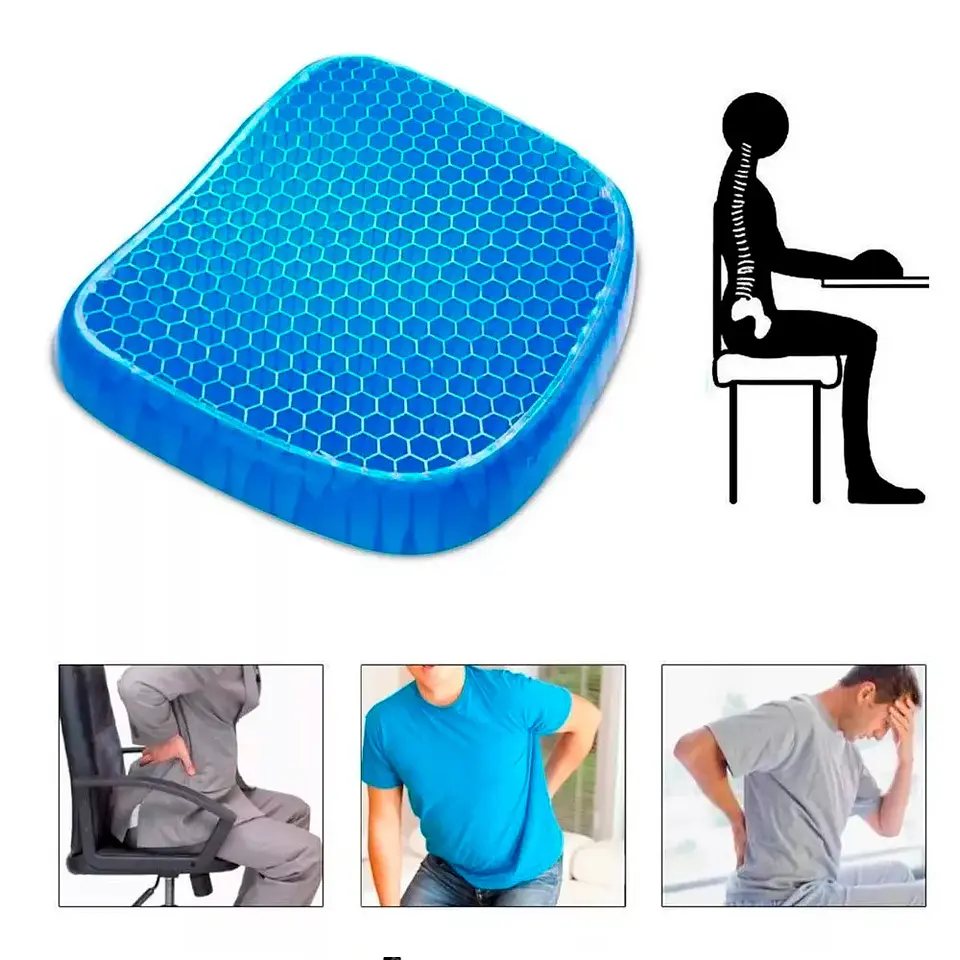 Asiento Cojin de Gel Ortopedico para Silla  2