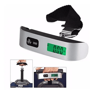 Pesa Balanza Digital Maleta Para Colgar 50kg Color Gris