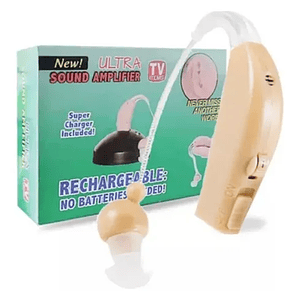 Audifonos Recargable De Sordera Amplificador Color Beige