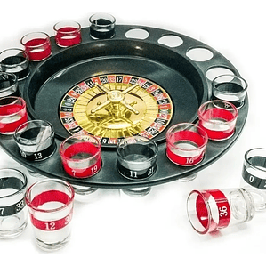 Juego Fiestas Ruleta Rusa Estilo Casino Beber Shots 16 Copas