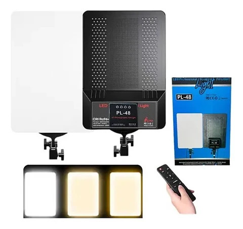 Panel de Iluminacion Pl-48 Luz Led + Tripode