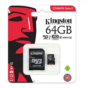 Tarjeta de Memoria Micro SD 64gb Canvas Select