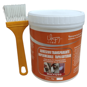 Adhesivo Transparente Impermeable Tapa Gotera 1kg