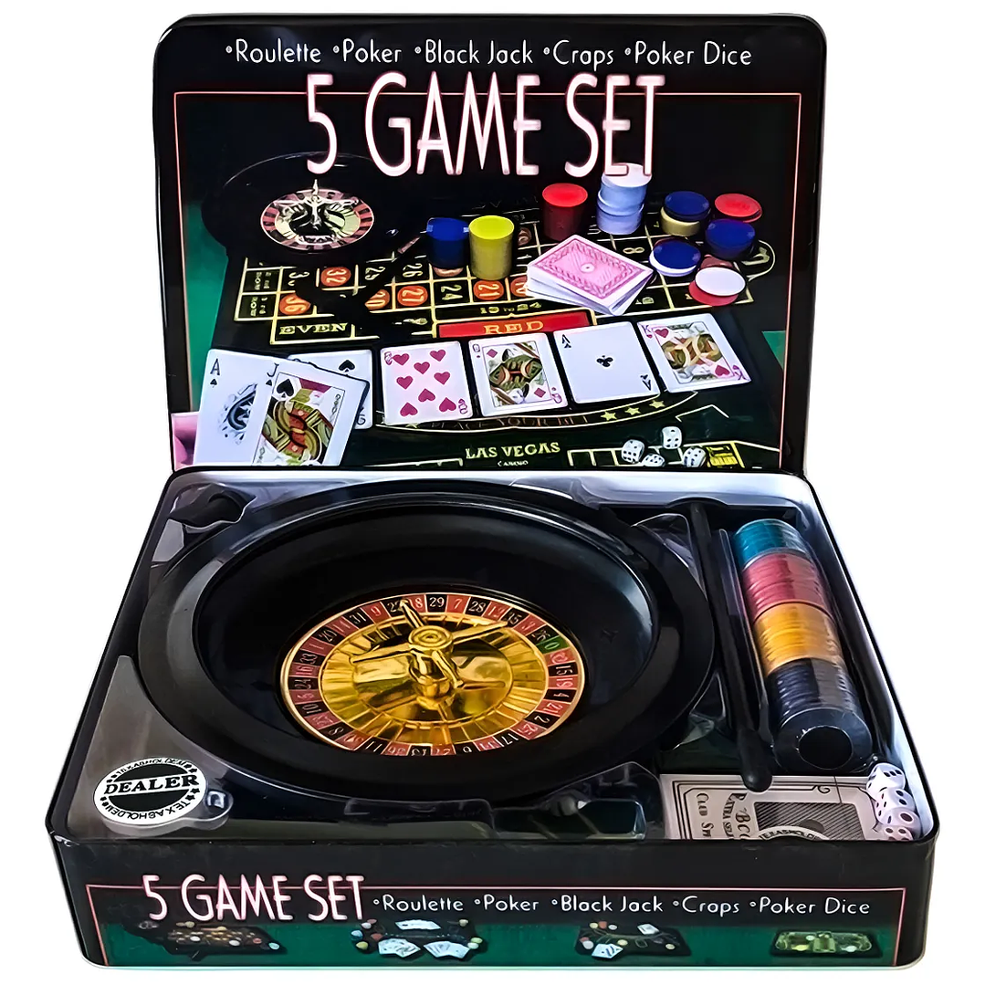 Set 5 Juegos Casino Roulette Poker black Jack craps poker 1