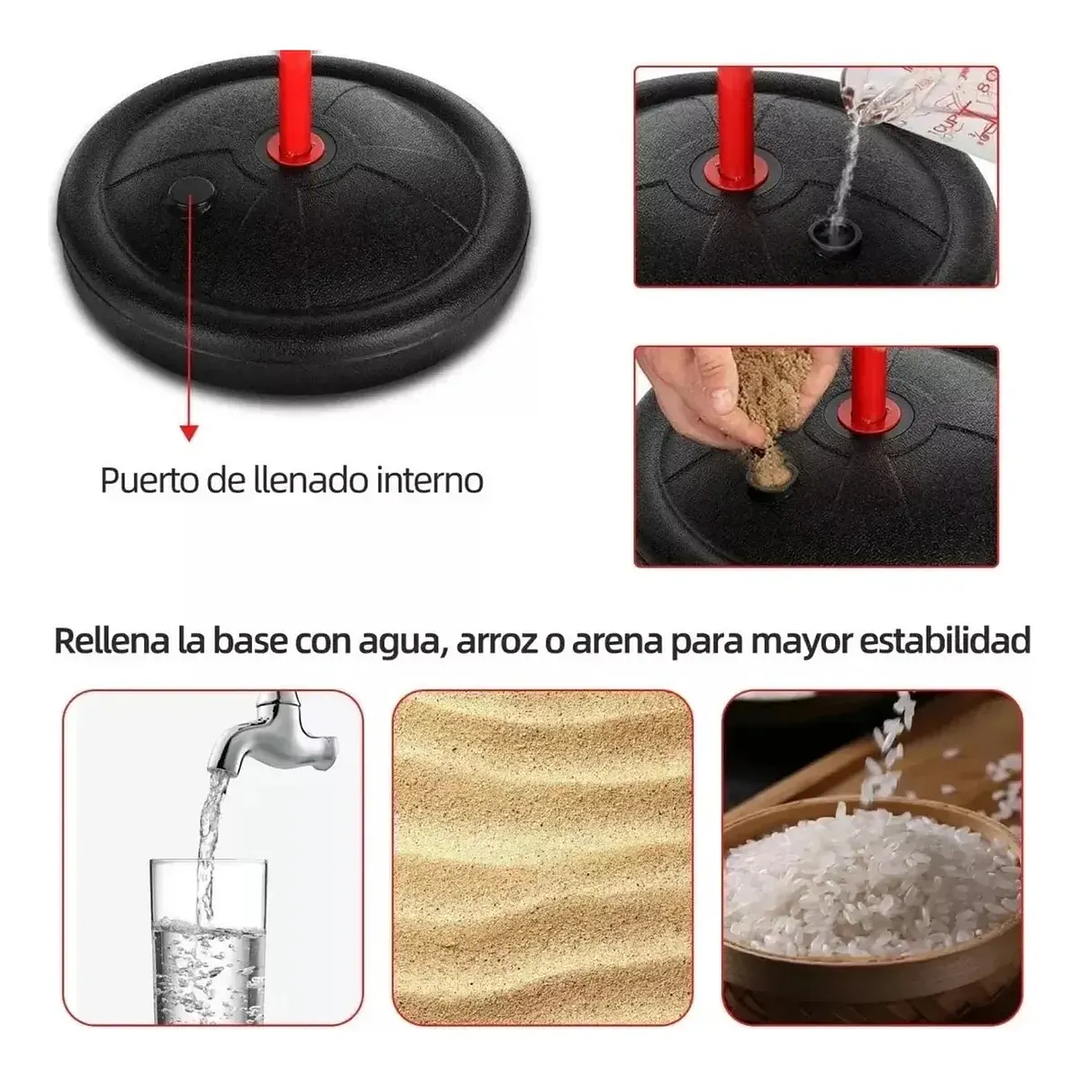 Set Aro De Basket + Pelota + Inflador 4