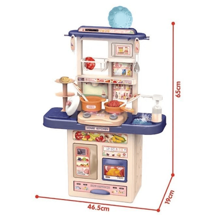 Cocina Infantil De Juguete con Accesorios 65CM Sonido Luz Interactiva 2