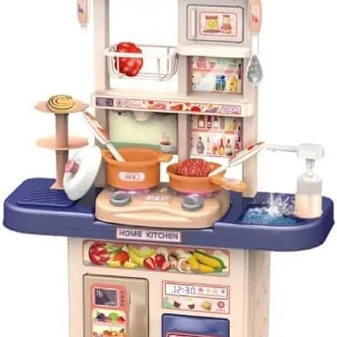 Cocina Infantil De Juguete con Accesorios 65CM Sonido Luz Interactiva 3