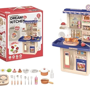 Cocina Infantil De Juguete con Accesorios 65CM Sonido Luz Interactiva