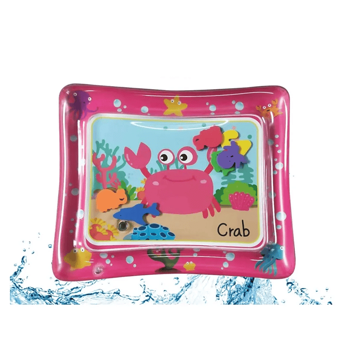 Alfombra de agua Para bebes Refrescante didactica color rosado 1