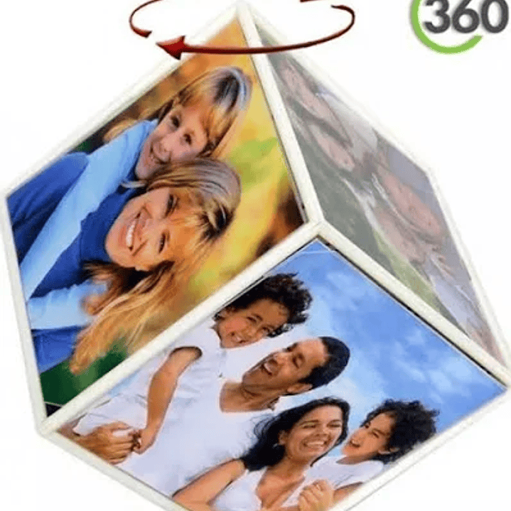 Cuadro para fotos 360 6 caras 2