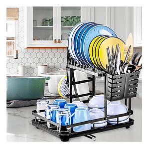 Rack escurridor 3 niveles Seca Platos Lavavajillas 3en1 