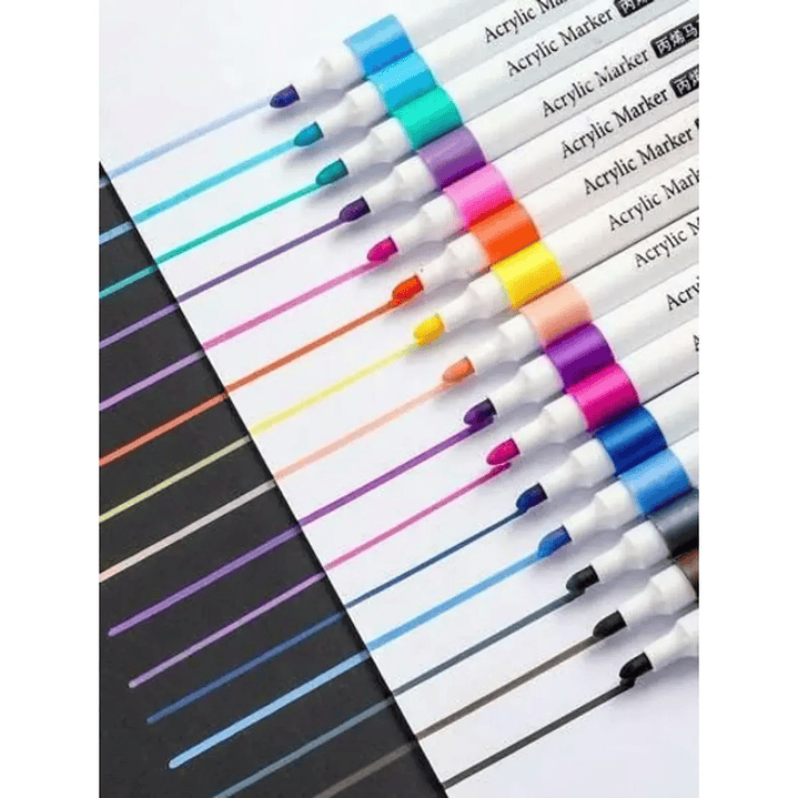 Set de Marcadores Acrílicos Lavables – 60 Colores 2