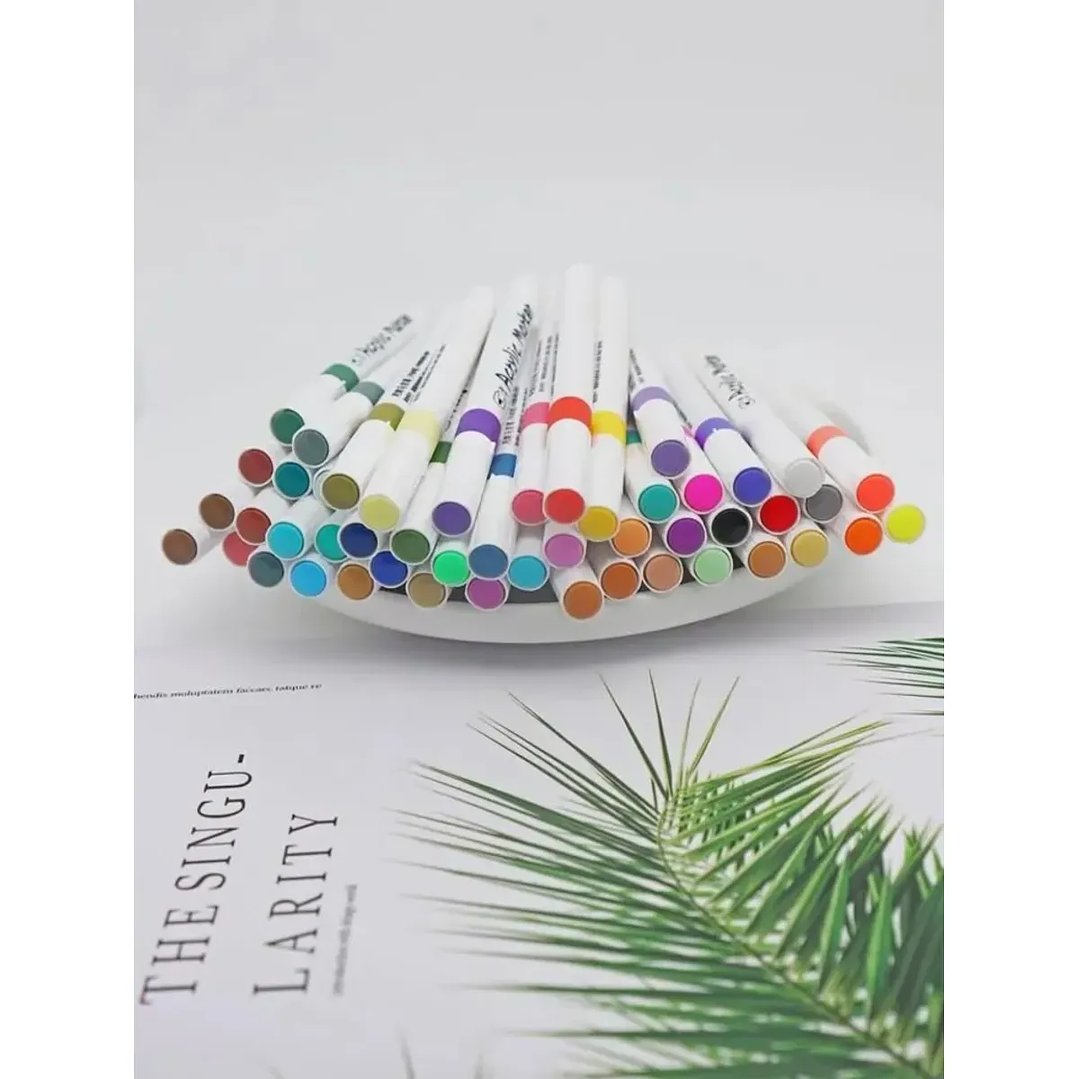 Set de Marcadores Acrílicos Lavables – 60 Colores 4