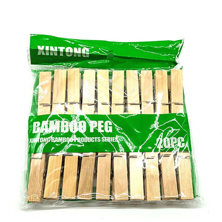 Set de 20 pinzas de madera para colgar ropa 4