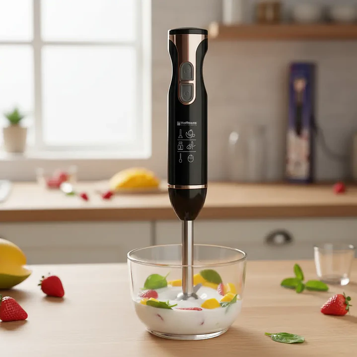 Licuadora Batidora de Mano Procesador Hoffman 800w 4