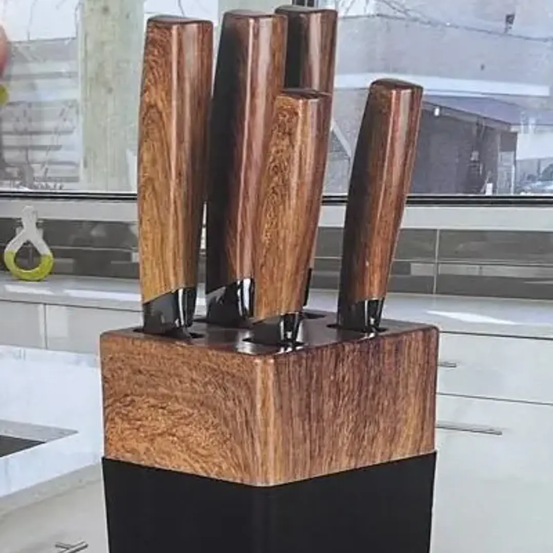 Set de Cuchillos 6 pcs Mango de madera 2