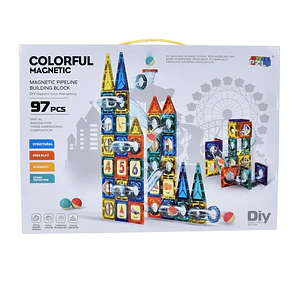 Set de Magneticos armables 97Pcs colorful Didacticos