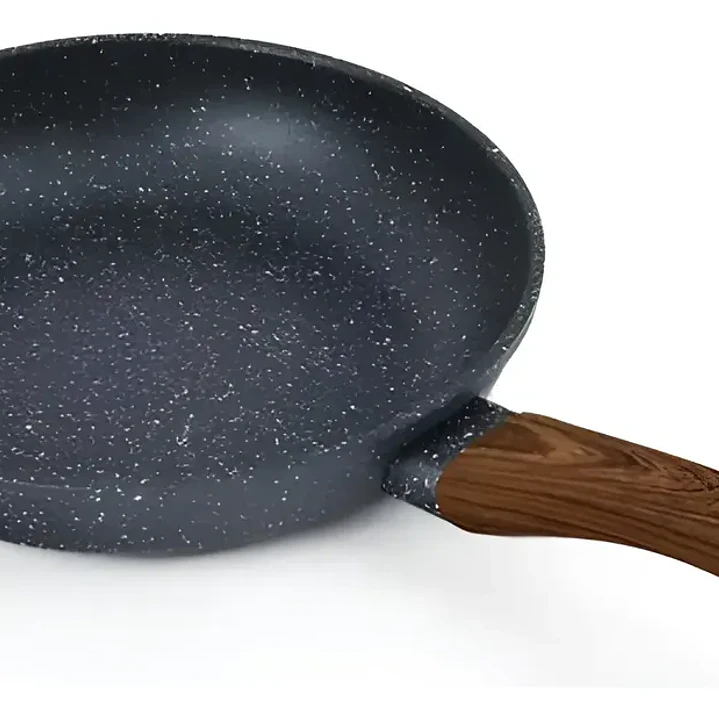 Sarten De Induccion Antiadherente 24cm Con Mango De Madera 2