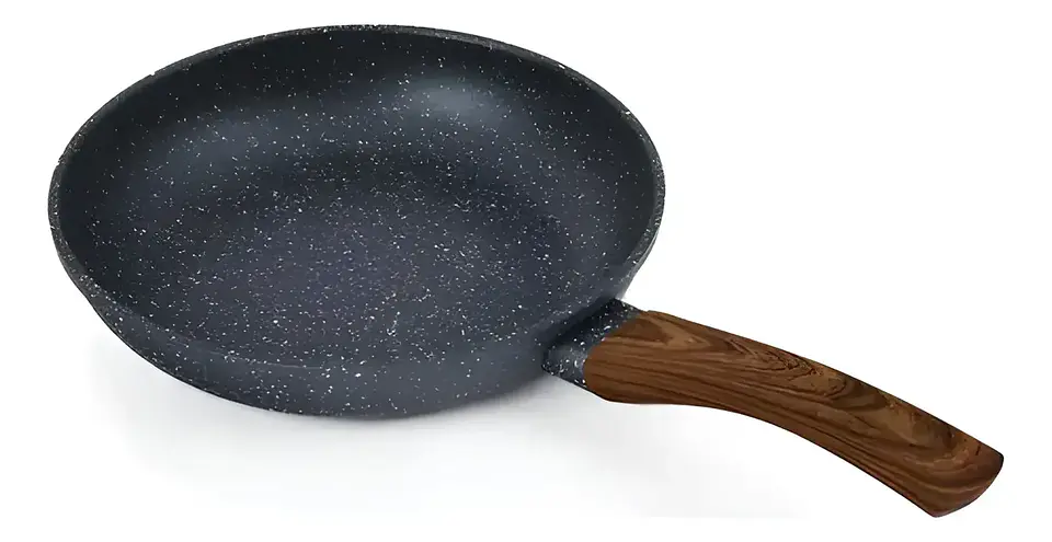 Sarten De Induccion Antiadherente 24cm Con Mango De Madera 2