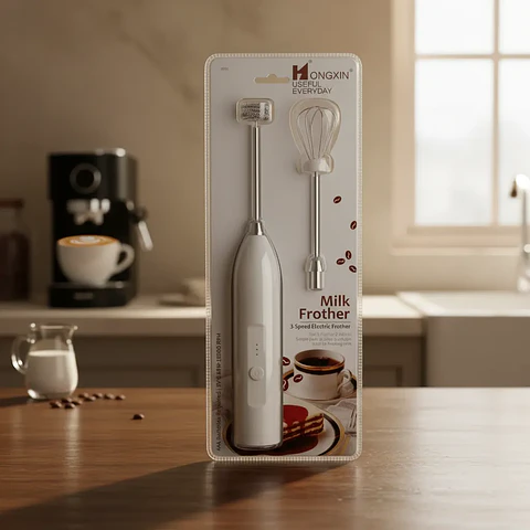 Espumador De Leche Eléctrico Batidor De Café 3 Velocidades