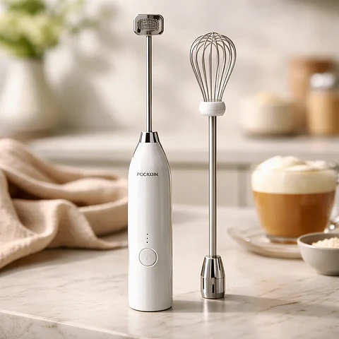 Espumador De Leche Eléctrico Batidor De Café 3 Velocidades