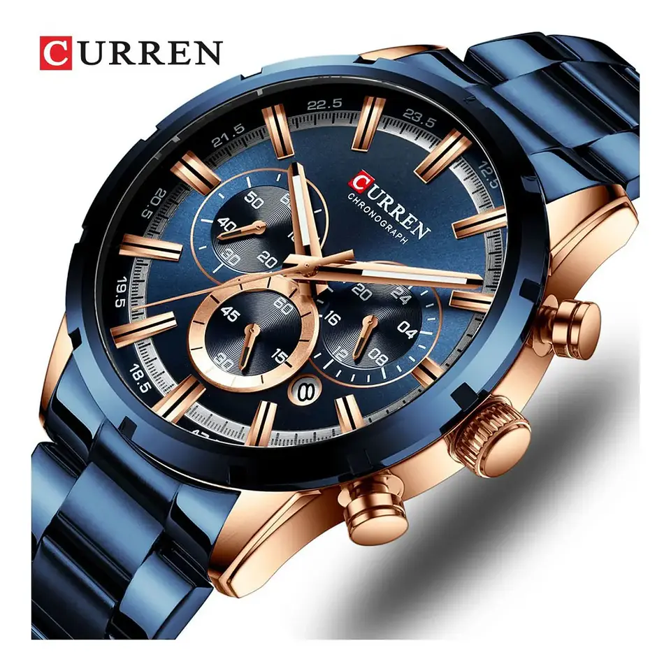 Reloj Elegante Curren Azul  2