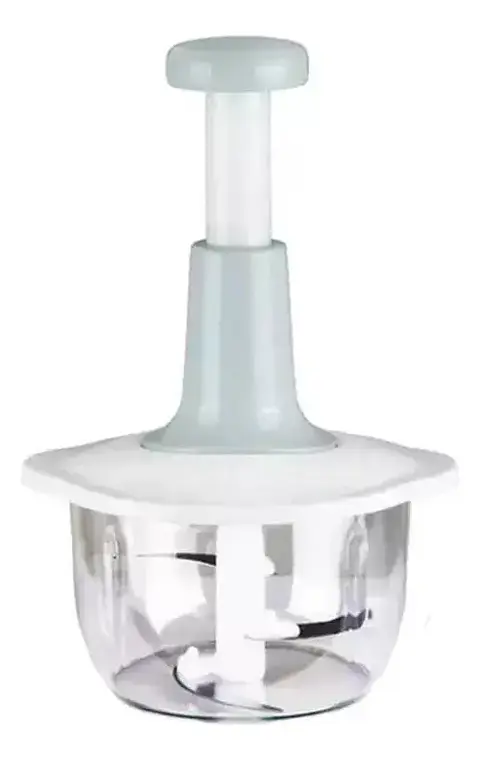 Picadora Manual de Alimentos con Sistema de Presión y Recipiente