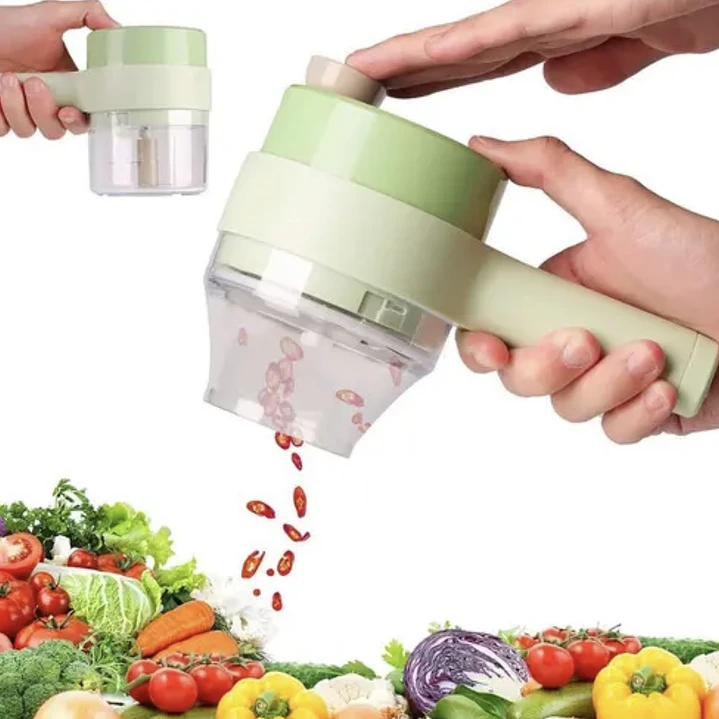Mini Picadora Manual de Cocina Multifuncional – Cortador de Verduras, Ajo, Cebolla y Más 4