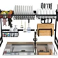 Rack Escurridor Secaplatos de 65cm  Retráctil Secador Ajustable Para Platos 2 Niveles - Miniatura 1