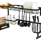 Rack Escurridor Secaplatos de 65cm  Retráctil Secador Ajustable Para Platos 2 Niveles - Miniatura 2