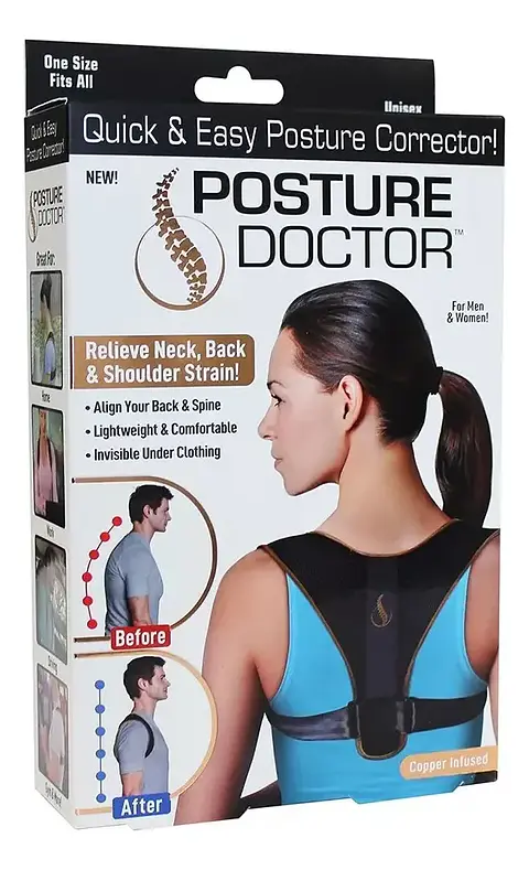Corrector de Postura Ajustable Unisex para Espalda y Hombros