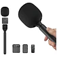 Micrófono De Mano Soporte Para Micrófono Dji Mic,rode Negro - Miniatura 1