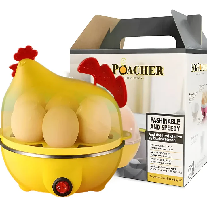 Gallina Electrica cocedora de Huevos al Vapor 1min apagado automático  5