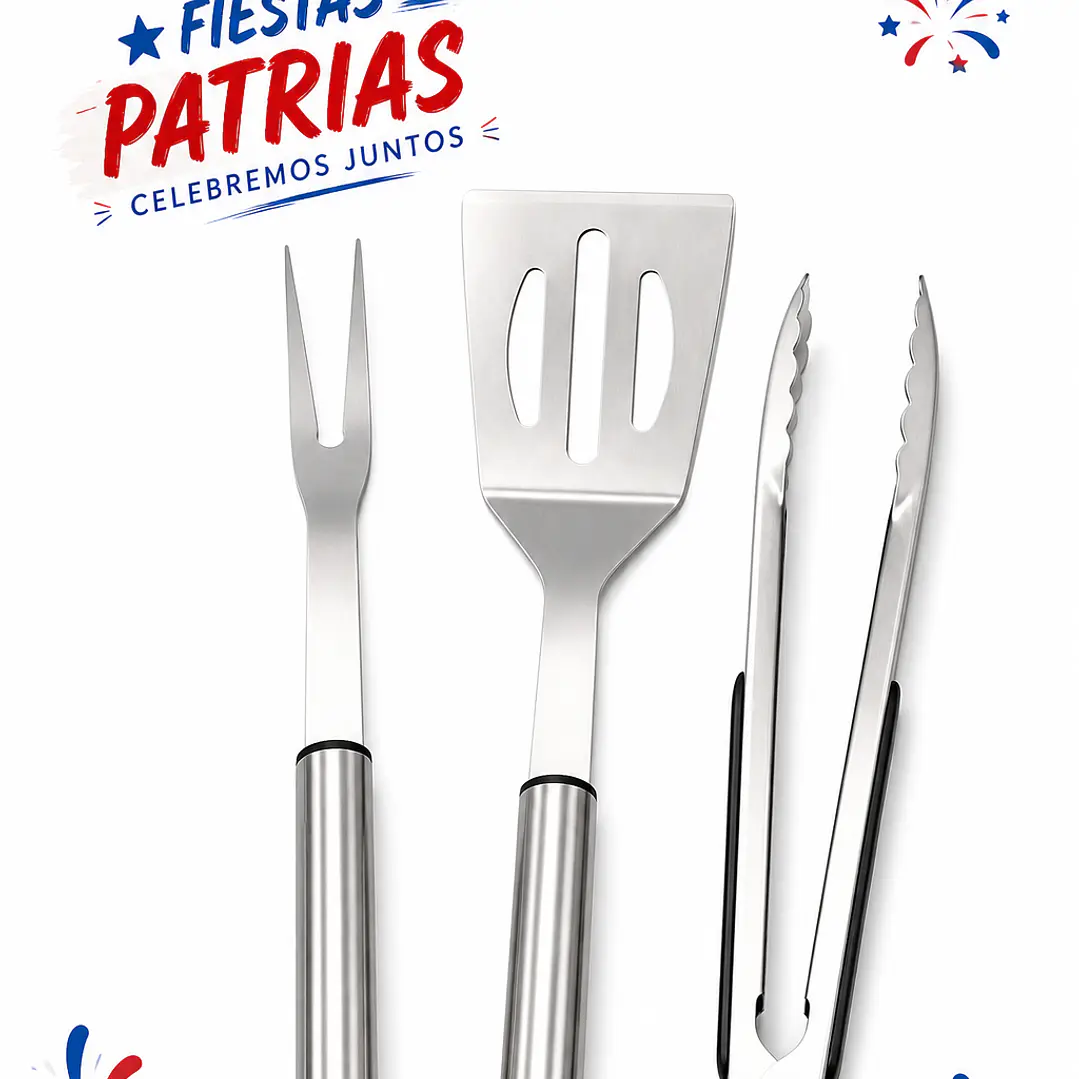 Set trio Parrillero dieciochero 1