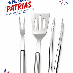 Set trio Parrillero dieciochero