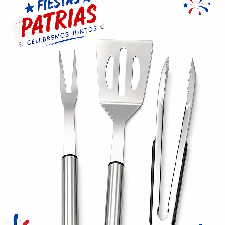 Set trio Parrillero dieciochero 1