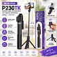 Selfie Stick Trípode Telescópico 2,22 m con Control Bluetooth P230TK - Miniatura 1