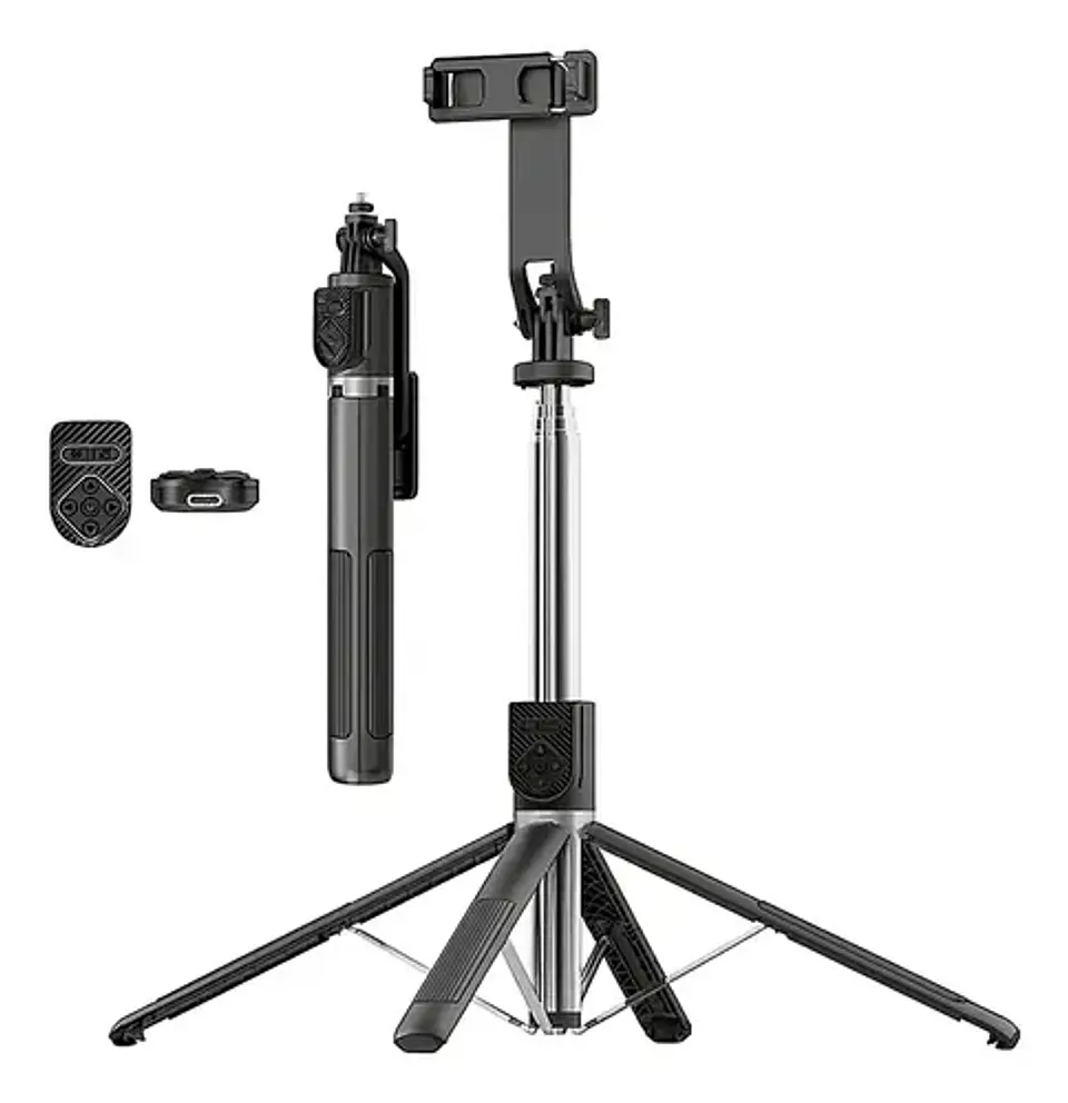 Selfie Stick Trípode Telescópico 2,22 m con Control Bluetooth P230TK 2