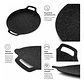 Plancha Budare Antiadherente Para Tortillas Arepas Tacos 35 Cm Color Negro - Miniatura 3