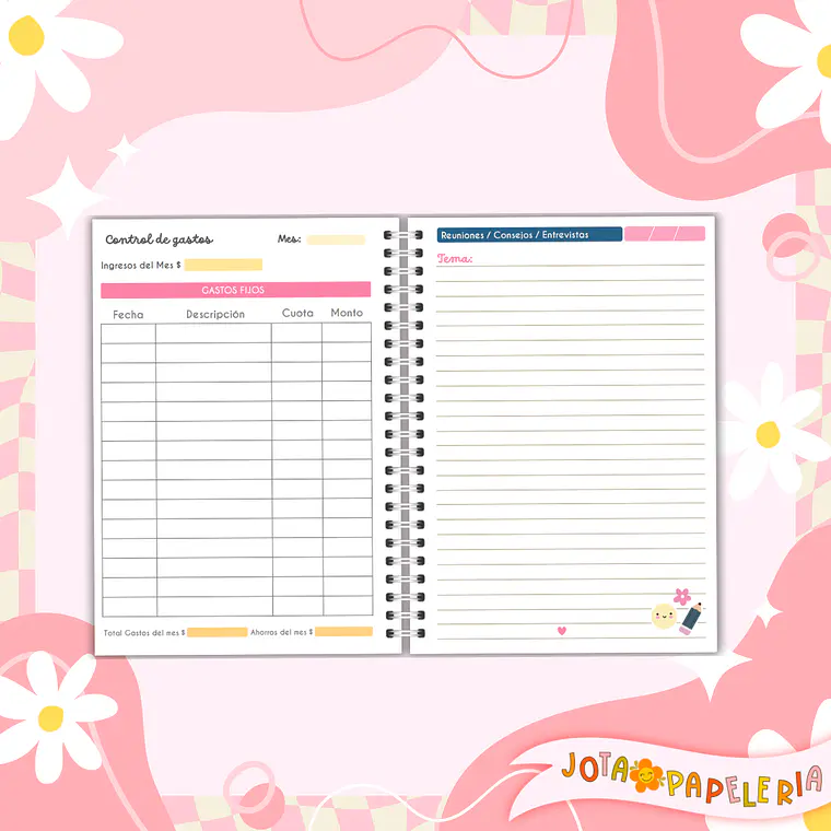 PLANNER DOCENTE GINGER 8
