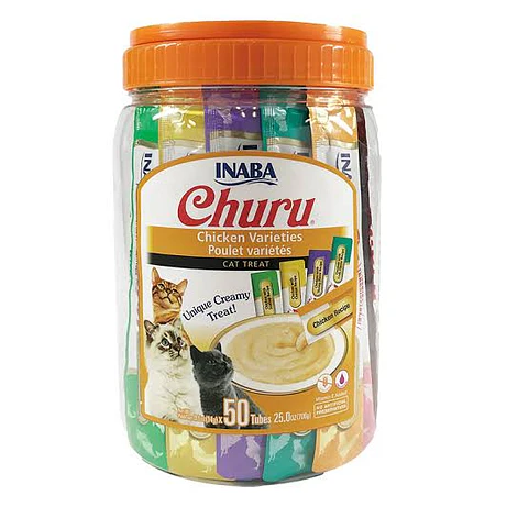 Churu Pollo Variedades | Pote 50 Tubos
